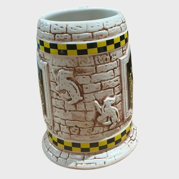 Wizarding World of Harry Potter Sculpted Ceramic Hufflepuff Stein Mug Cup - Picture 4 of 7
